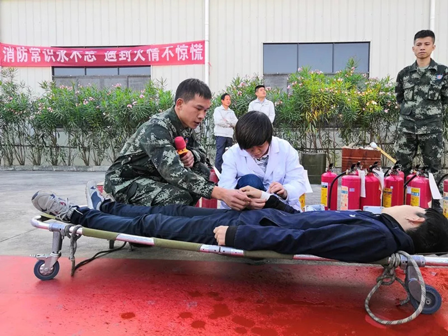 安達全員行動參與2018年度消防應急演練